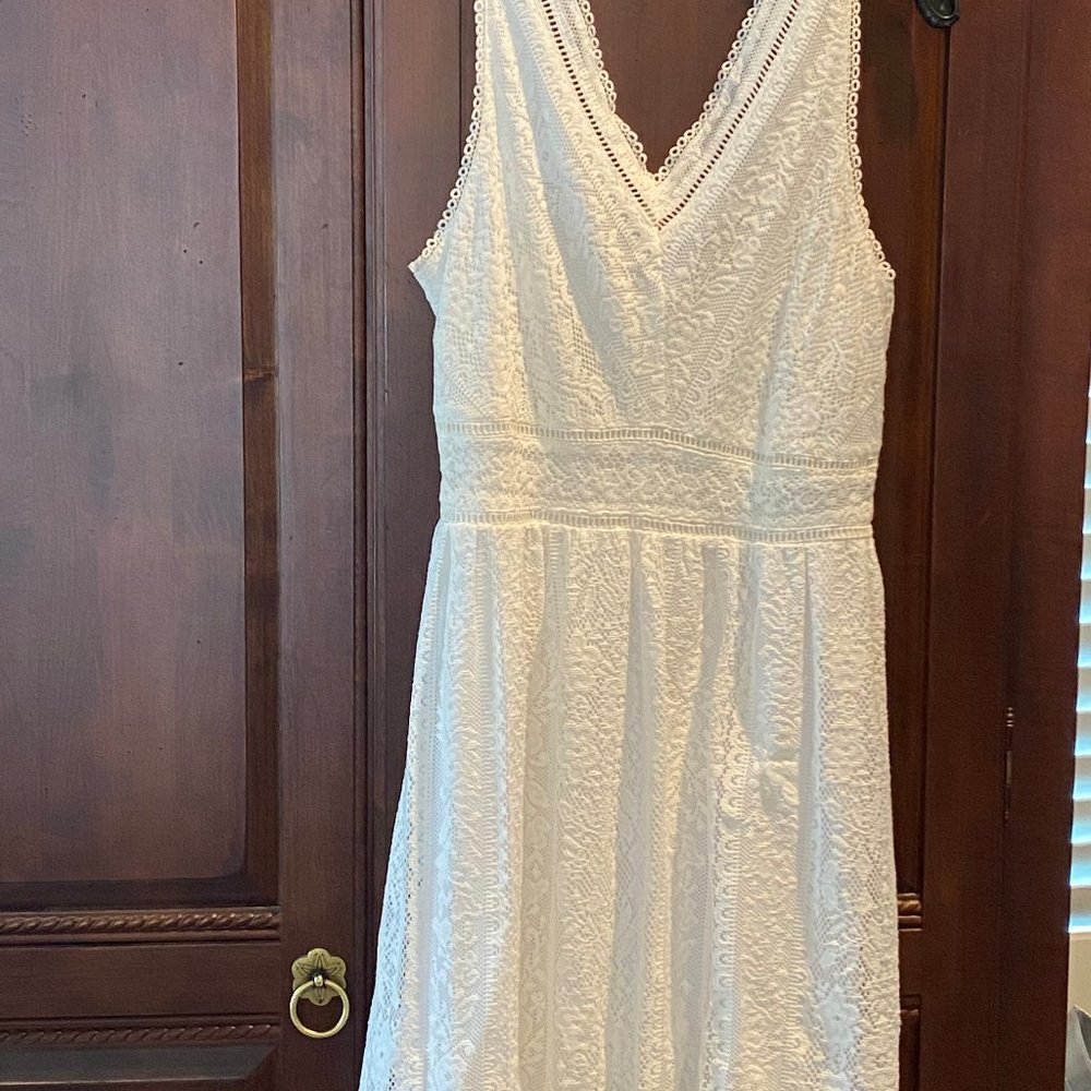 Lace overlay summer dress